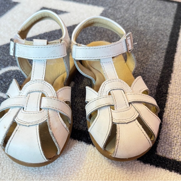 Stride Rite White Leather Kids Summertime Sandals - Picture 2 of 9
